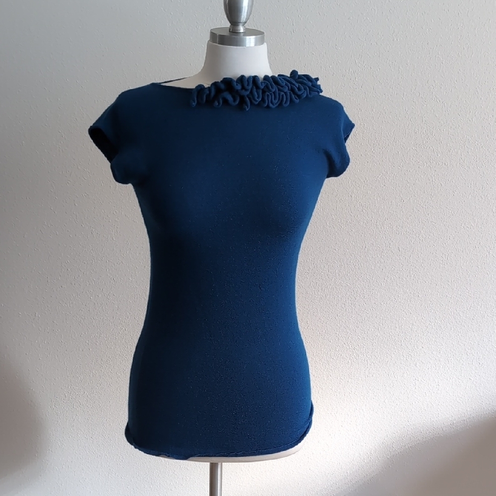 Elegant Blue Women's Top